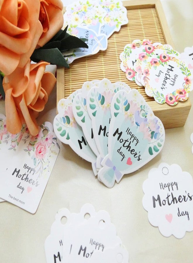HADDIY Mother's Day Gift Tags,120 Pcs Floral Happy Mother's Day Hanging Paper Tags with String Best Mom Labels for Gift Wrapping Supplies - Image 3